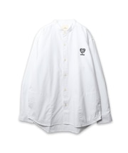 【CORISCO】フロッキープリント オックスバンドカラーシャツ