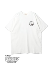 【PEANUTS】 スヌーピー”WE ALWAYS ENJOY SKATEBORDING”プリント ショートスリーブTシャツ