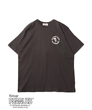 【PEANUTS】 スヌーピー”WE ALWAYS ENJOY SKATEBORDING”プリント ショートスリーブTシャツ
