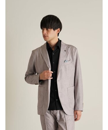 【G-STAGE】 ジャージメッシュプリント ２Bジャケット