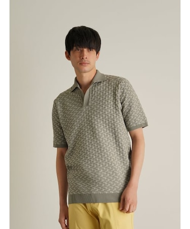 【G-STAGE】 ケーブル柄ニットポロ