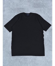 【G-STAGE】 ディアマンテジャガード半袖クルーネックニットT