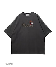 【ANTIBAL】 ミッキーマウス ""HOWDY""刺しゅう ショートスリーブTシャツ