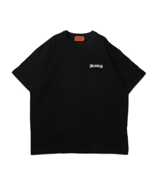 【CHILLAX】スラブ天竺 マルチデザインプリント TEE