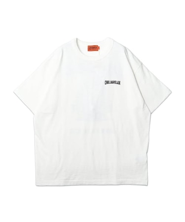 【CHILLAX】スラブ天竺 マルチデザインプリント TEE