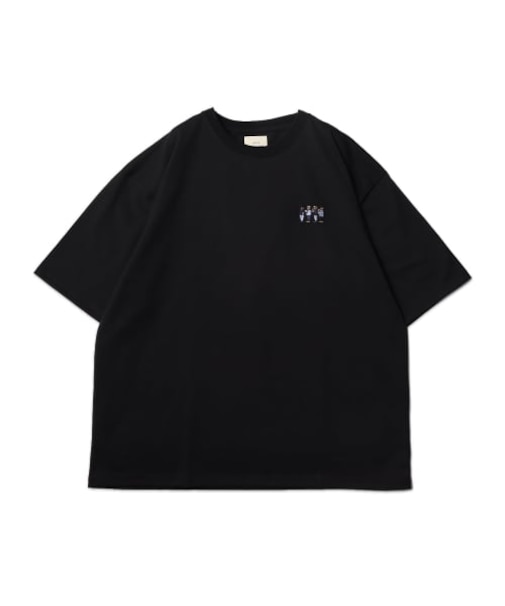 【CORISCO】度詰め天竺オジサン刺繍プリントTEE