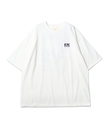 【CORISCO】度詰め天竺オジサン刺繍プリントTEE