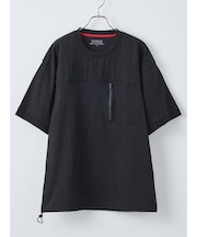 【TRANSITION】ストレッチナイロン切り替えパネルTEE