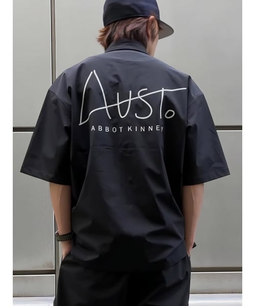 ★美品★定価半額以下★UNUSED ブラックシャツ AUST】 ナイロンBIGシャツ｜トランジション パッゾのアウトレット通販