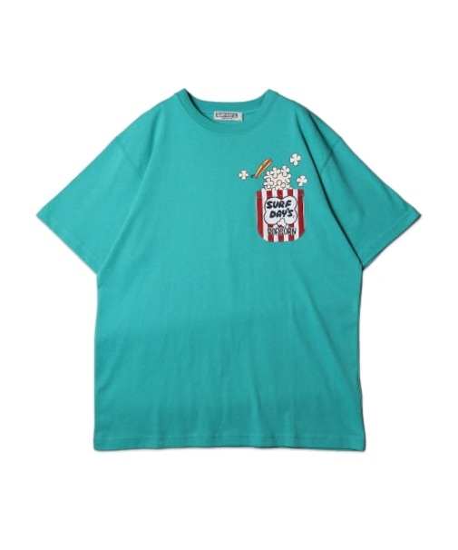 【SURF DAYS】ポップコーンプリントポケットTEE　ポケT
