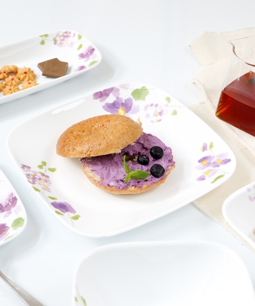 縁まで模様　アラビア24h アベックパープル26cmプレート４枚 縁まで模様 アラビア24h アベックパープル26cmプレート4枚 - メルカリ