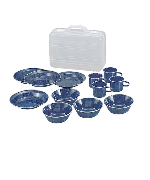 ウエスト ホーロー食器セット(キャリングケース付)