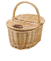 ピクニックバスケット蓋付（オーバル）Small