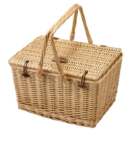 ピクニックバスケット蓋付