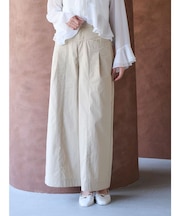 チノハイウエストタックワイドパンツ