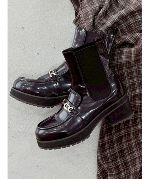 ローファーサイドゴアショートブーツ