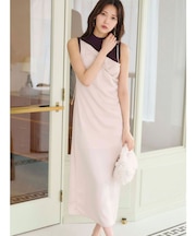 サテンキャミナローワンピース