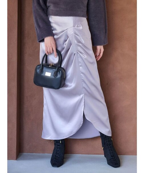 【WEB限定カラーあり】アシメタックナロースカート