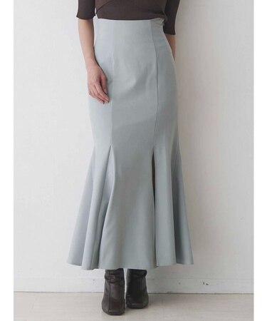 バックレースアップストレッチマーメイドスカート