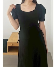 サイドレースアップカットワンピース