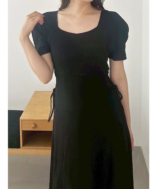 サイドレースアップカットワンピース