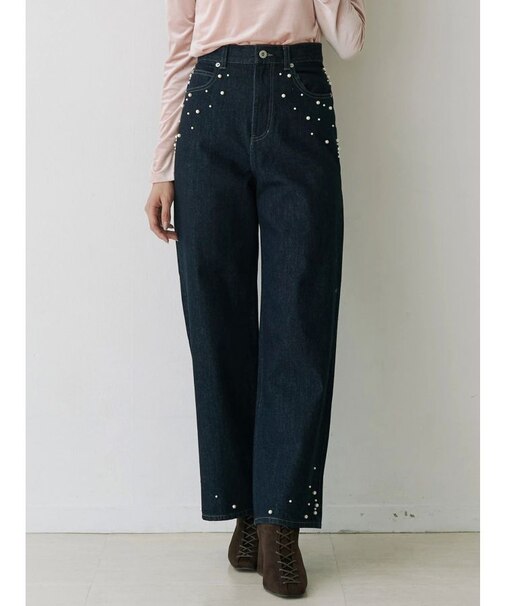 【追加生産】パールデニムパンツ