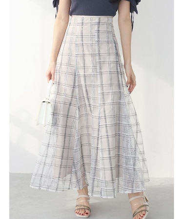 スパンコールレーススカート