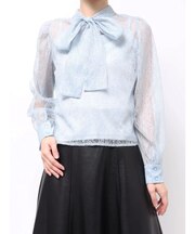 2WAYバックリボンレースブラウス