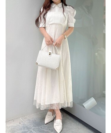 ビスチェドッキングパワショルシャツワンピース