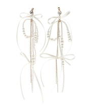 デコラティブリボンピアス