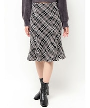 オリジナルロービングチェックニーレングススカート