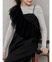 【OUNNOUN】チュールマルチウェイフリルカラー