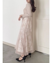 シャギーエンブロイダリースカート