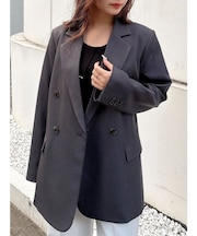 オーバーサイズダブルジャケット