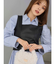 フェイクレザーコルッセットビスチェ