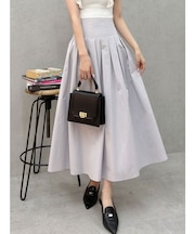 タフタタックフレアスカート