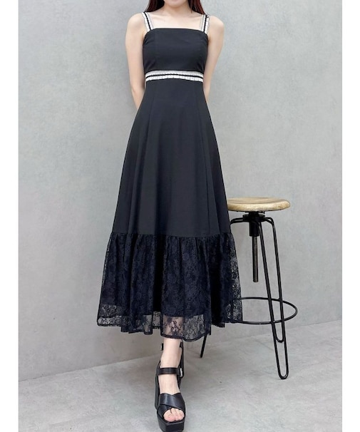 モチーフレーステープワンピース