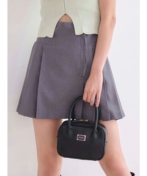 プリーツミニスカパン