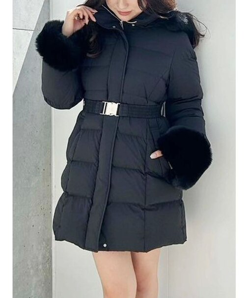 フェイクファー付きアライドロングダウン