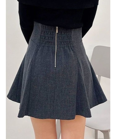 バックジップミニマーメイドスカパン