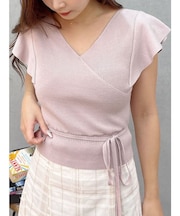 カシュクールラッフルコンパクトニット