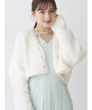 【WEB限定カラーあり】シャギークロップドカーディガン