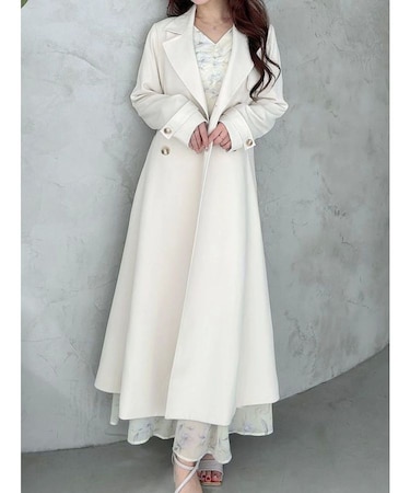 フィットアンドフレアトレンチコート