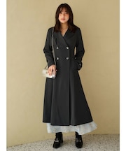 フィットアンドフレアトレンチコート