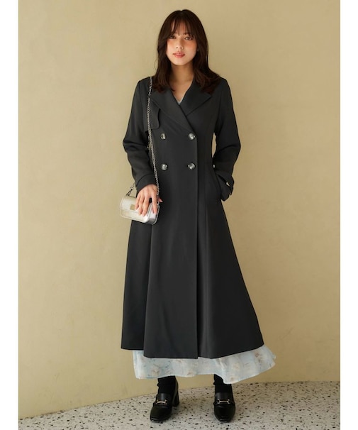 フィットアンドフレアトレンチコート