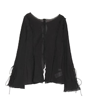 【OUNNOUN】楊柳2WAYフレアスリーブブラウス