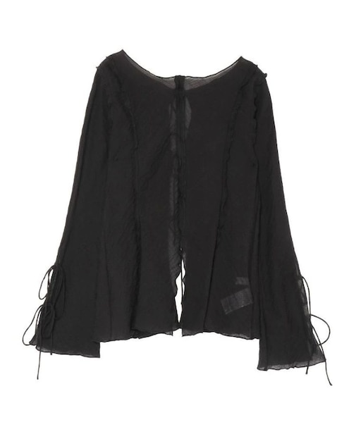 【OUNNOUN】楊柳2WAYフレアスリーブブラウス