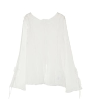 【OUNNOUN】楊柳2WAYフレアスリーブブラウス