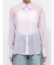 バックスリットシアーシャツ