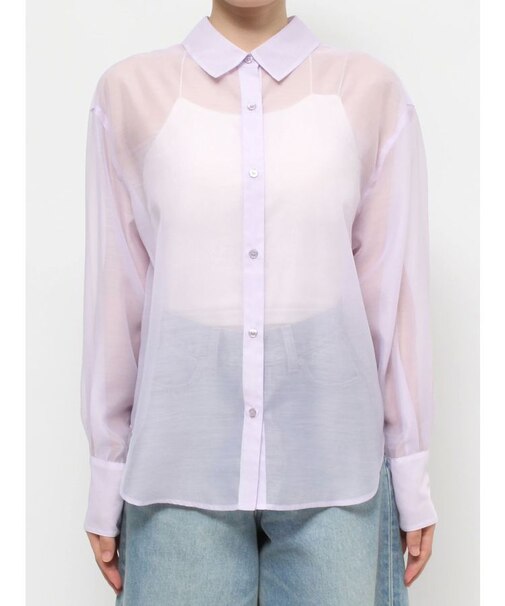 バックスリットシアーシャツ